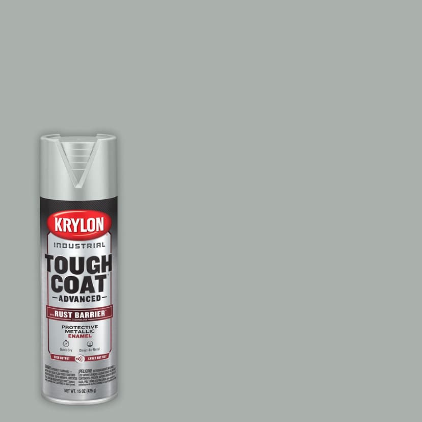 Krylon Industrial™ Tough Coat® Advanced Rust Spray Aerosol, Metallic, Aluminum, 425-g
