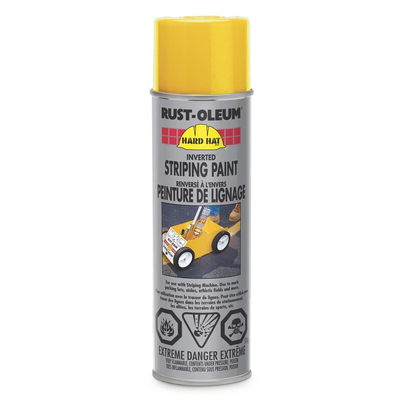 Rust-Oleum Striping Paint Aerosol, Yellow, 510-g