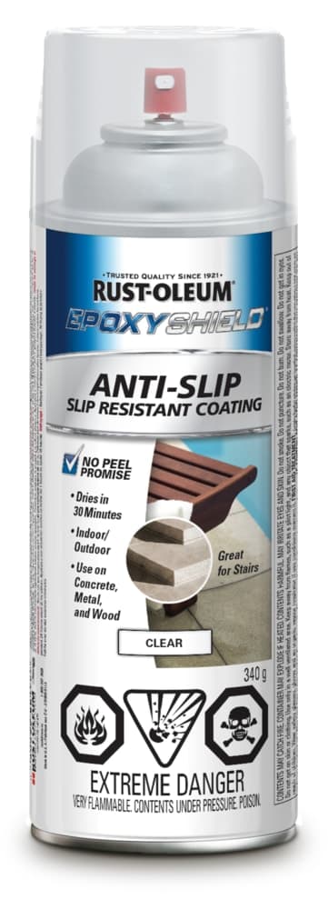 Rust-Oleum® EpoxyShield Anti-Slip, Slip-Resistant Aerosol Spray Coating, Clear, 340-g