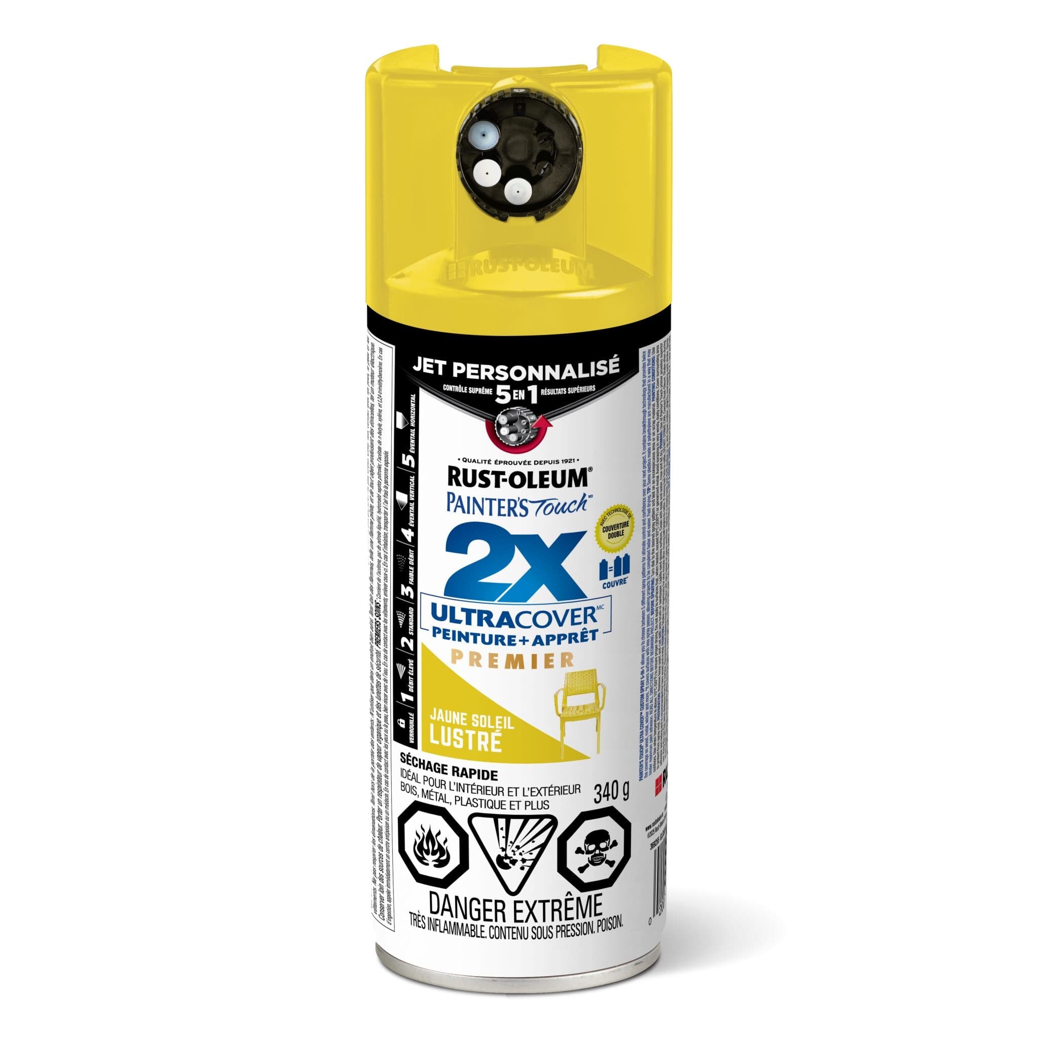 Painter's Touch 2X, 5-in-1, Gloss Sun Yellow, 340-g