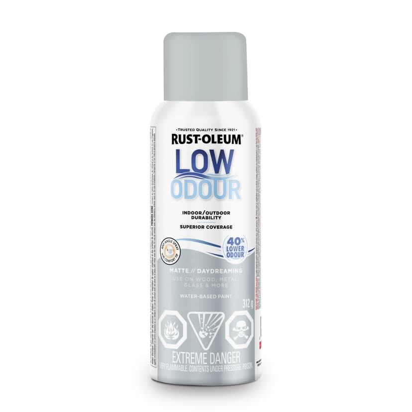 Rust-Oleum Low Odour Water-Based Paint Spray Aerosol, Matte, Daydreaming, 312-g