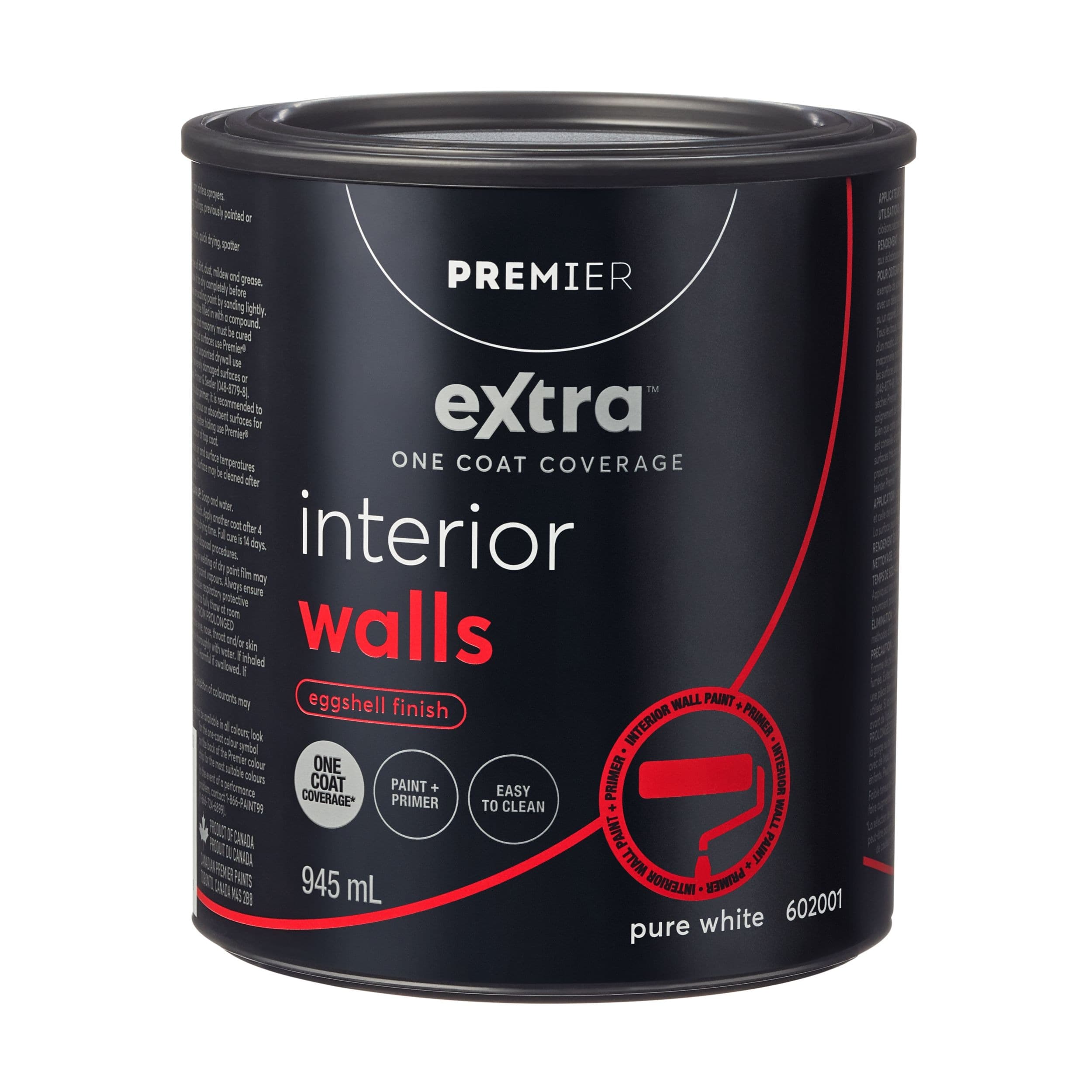 Premier Extra Interior Walls Paint & Primer, One Coat Coverage, Eggshell, Quart