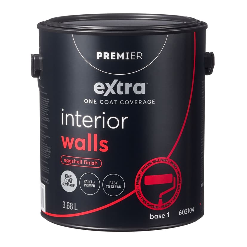 Premier Extra Interior Walls Paint & Primer, One Coat Coverage, Eggshell, Gallon