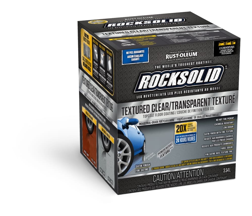 Rust-Oleum® RockSolid® Textured Clear Topcoat Floor Coating, Satin, 3.54-L/1-Gallon