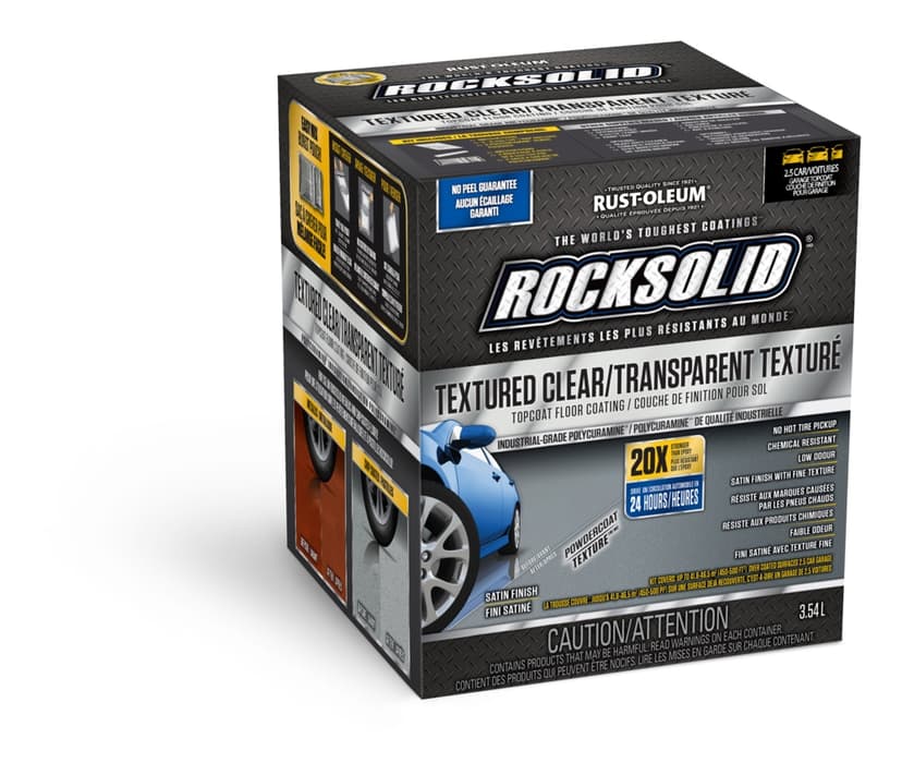 Rust-Oleum® RockSolid® Textured Clear Topcoat Floor Coating, Satin, 3.54-L/1-Gallon