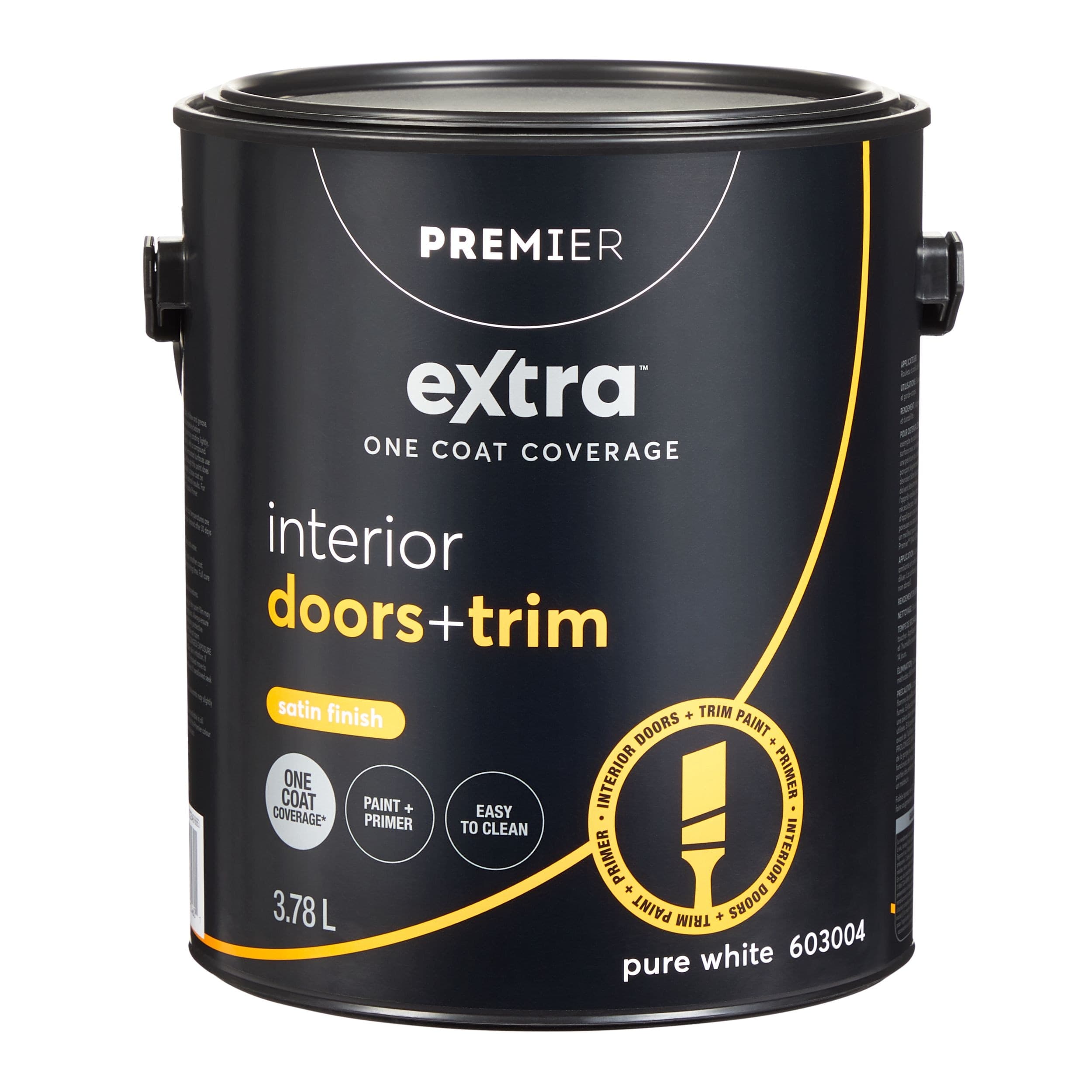 Premier Extra Interior Doors & Trim Paint & Primer, One Coat Coverage, Satin, Gallon
