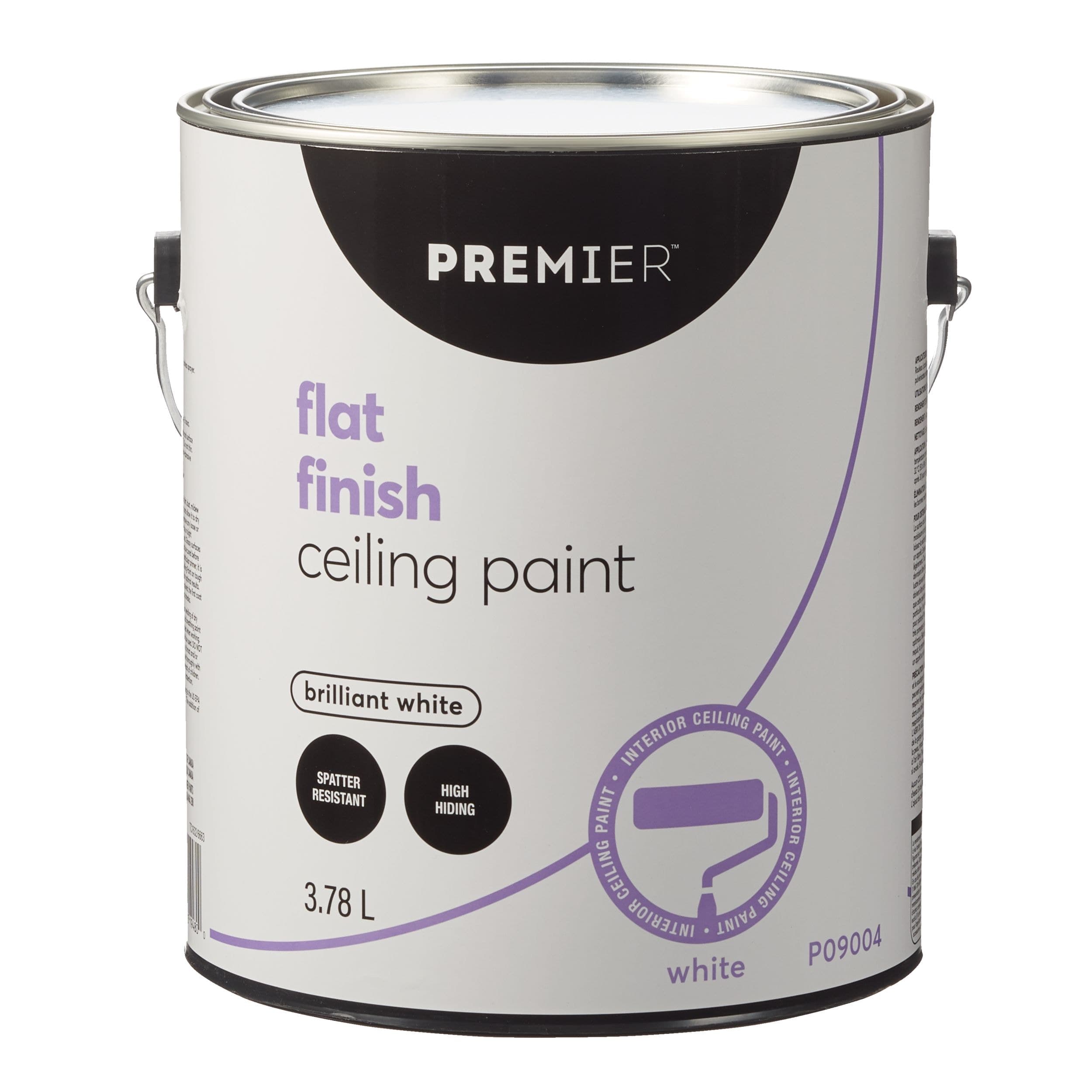 Premier Interior Ceiling Paint, Flat, White, 3.78-L/1-Gallon