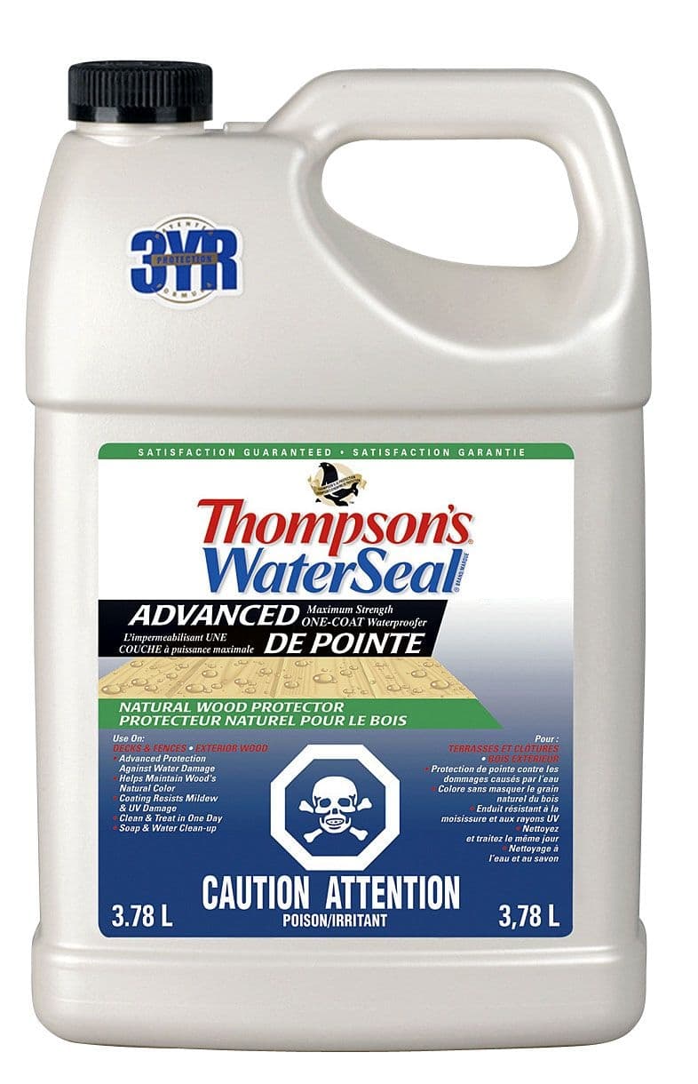 Thompson's WaterSeal® Advanced Natural Wood Protector, Clear, 3.78-L