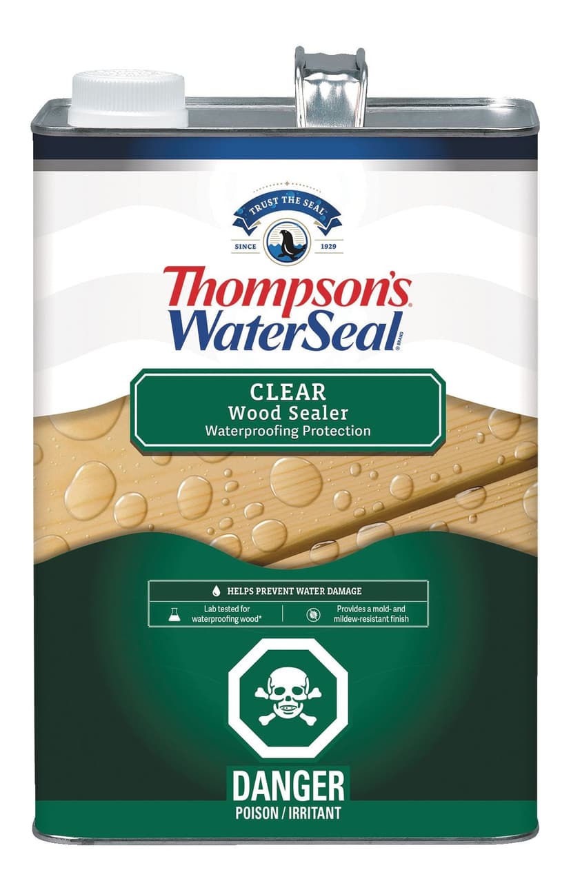 Thompson's® WaterSeal® Transparent Wood Sealer Plus Waterproofing Protection, Clear, 3.78-L/1-Gallon