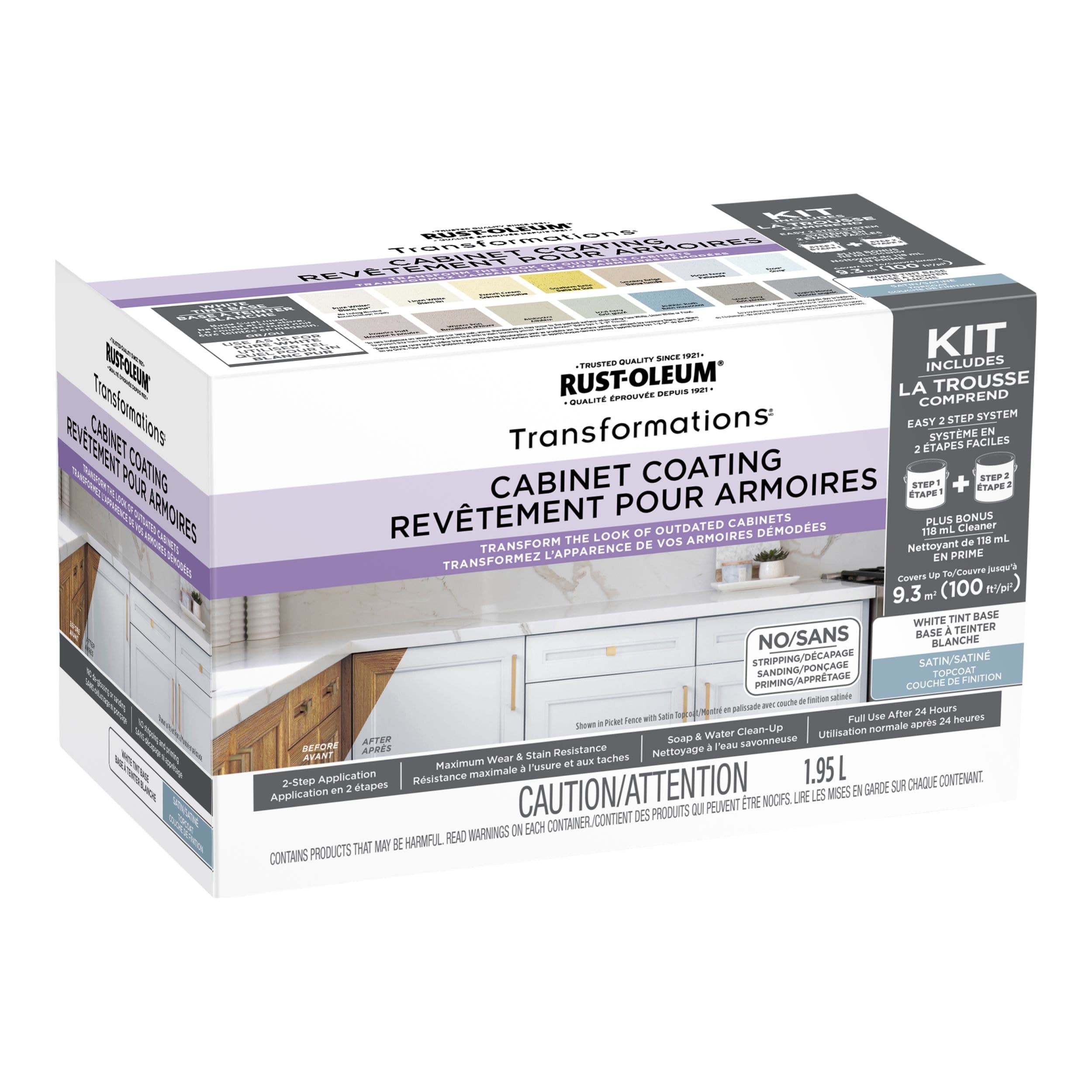 Rust-Oleum® Transformations® DIY Cabinet Coating Renovation Kit, White Tint Base