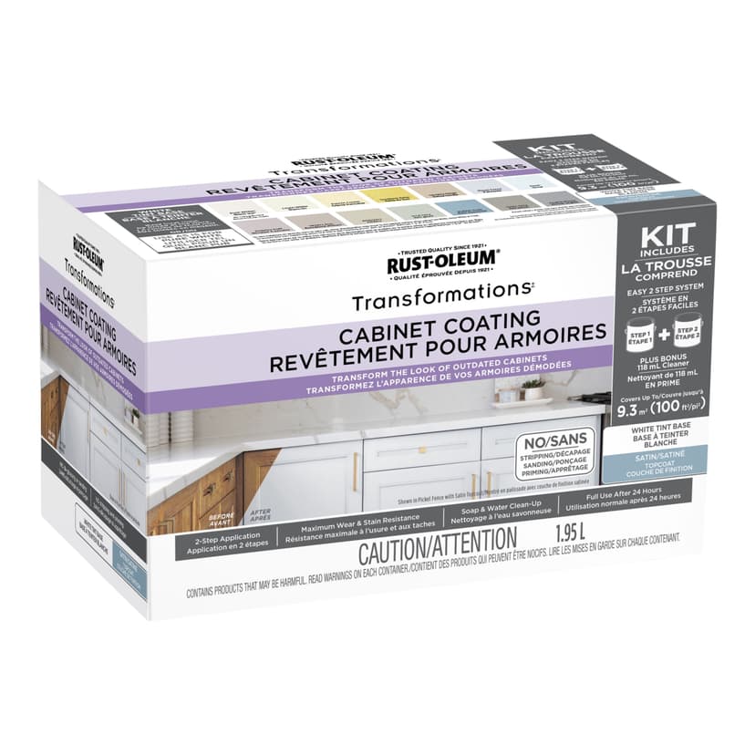 Rust-Oleum® Transformations® DIY Cabinet Coating Renovation Kit, White Tint Base