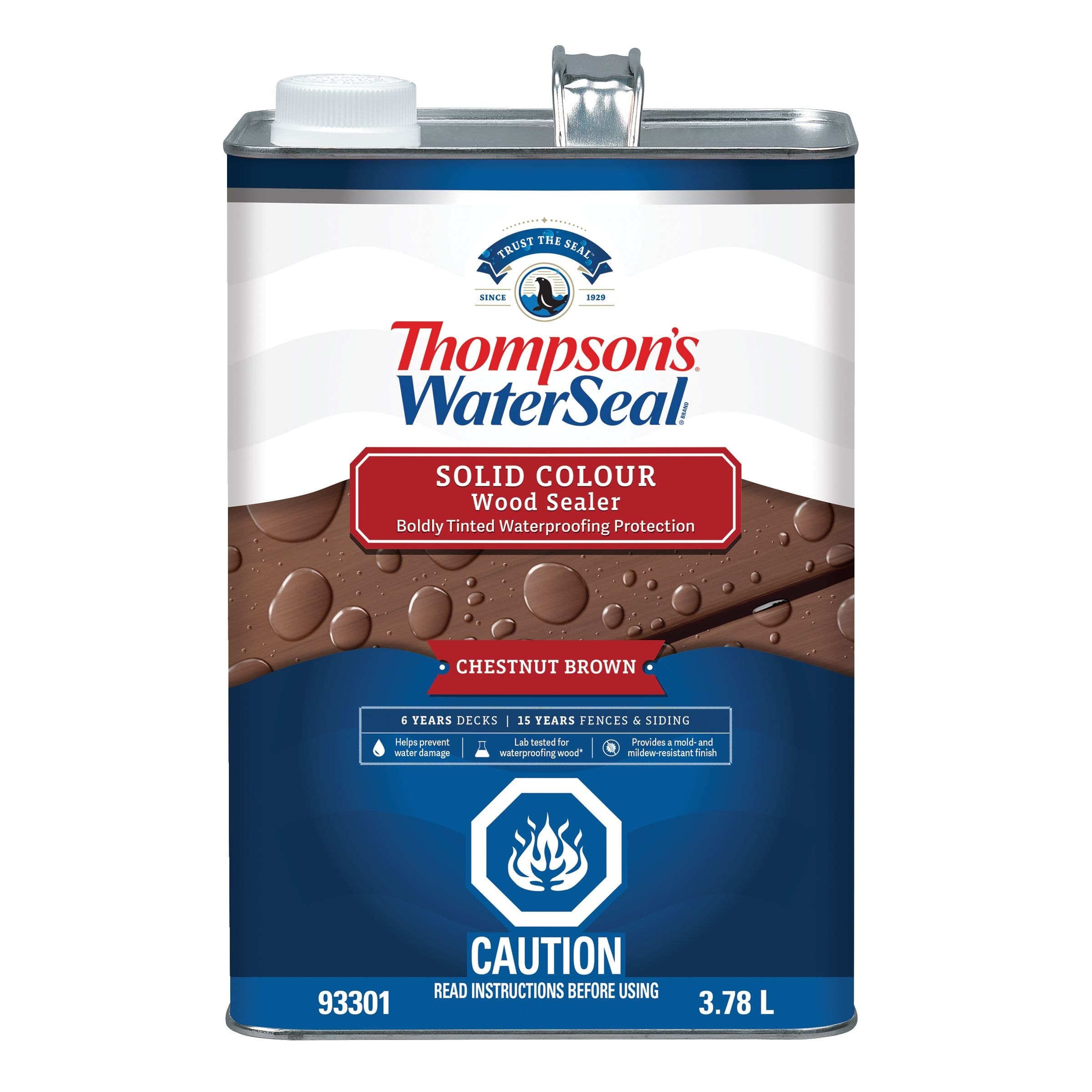 Thompson's WaterSeal® Solid Wood Sealer & Waterproofer, Chestnut Brown, 3.78-L/1-Gallon