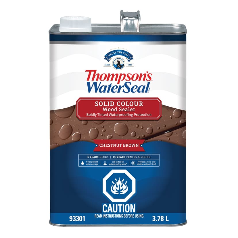 Thompson's WaterSeal® Solid Wood Sealer & Waterproofer, Chestnut Brown, 3.78-L/1-Gallon