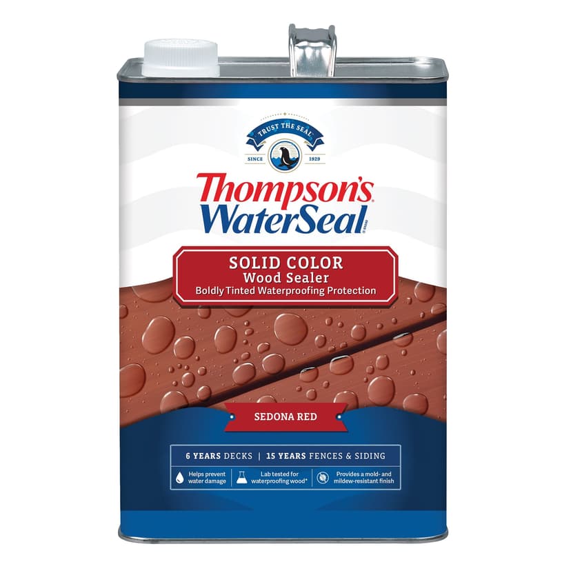 Thompson's WaterSeal® Solid Wood Sealer & Waterproofer, Sedona Red, 3.78-L/1-Gallon