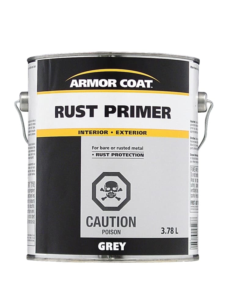 Armor Coat Rust Primer, Grey, 3.78-L