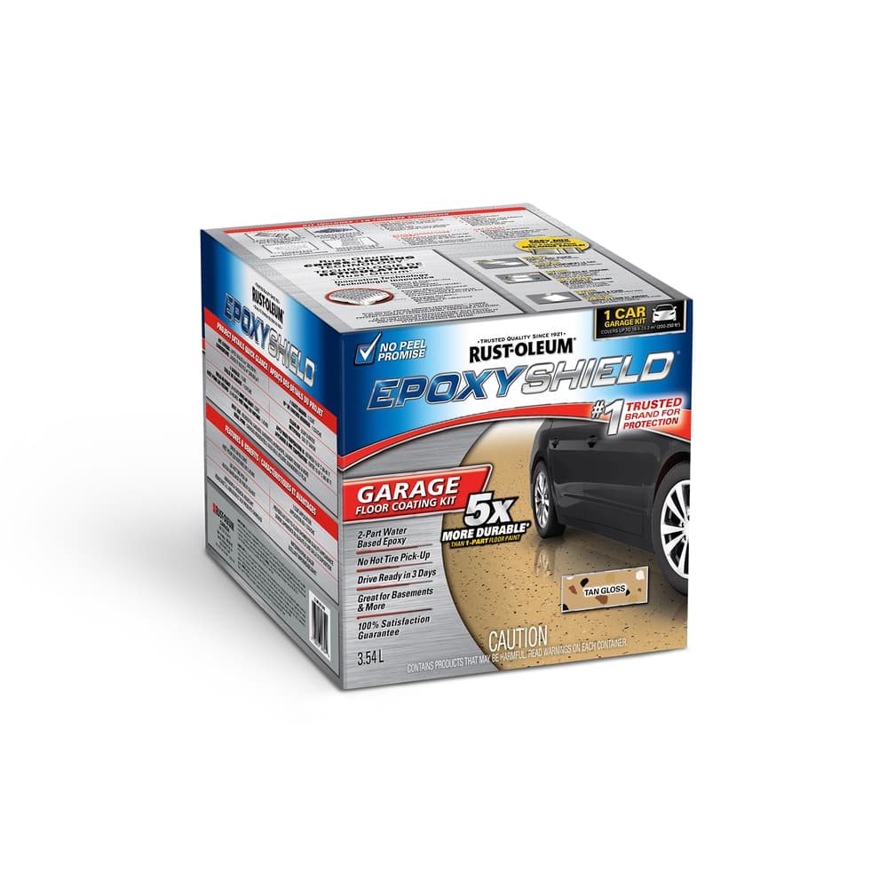 Rust-Oleum® EpoxyShield Garage Floor Coating Kit, Tan Gloss, 3.54-L/1-Gallon