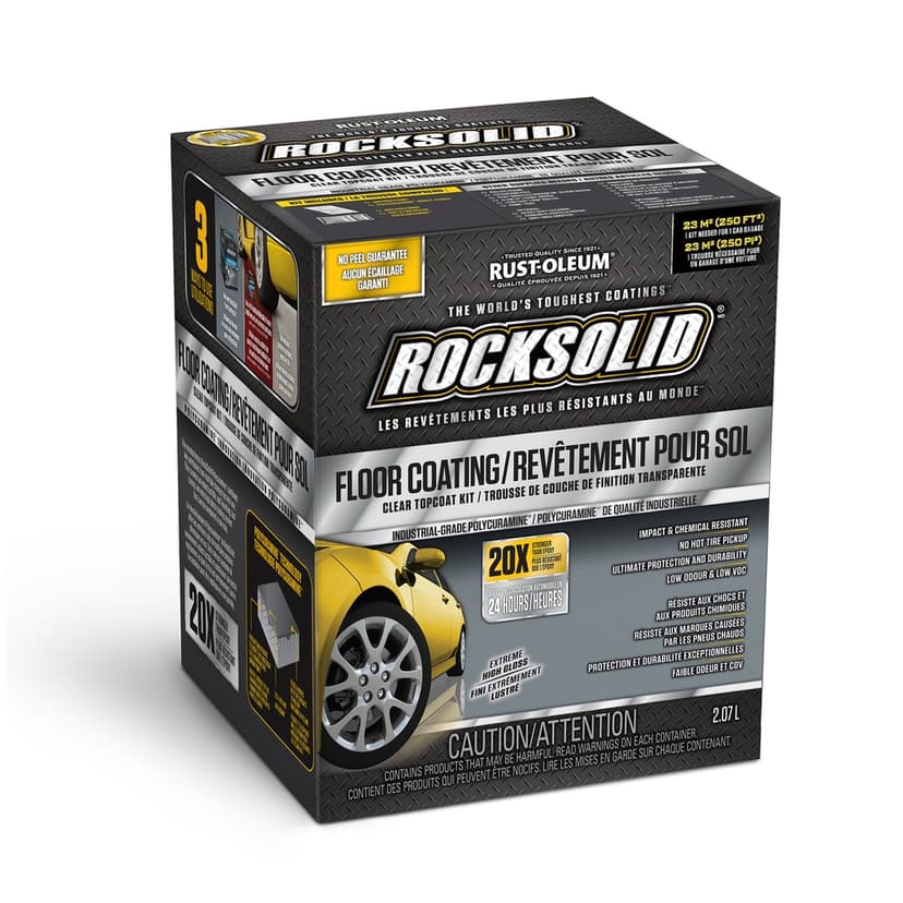 Rust-Oleum® RockSolid Floor Coating Topcoat Kit, Clear, 2.07-L/0.55-Gallon