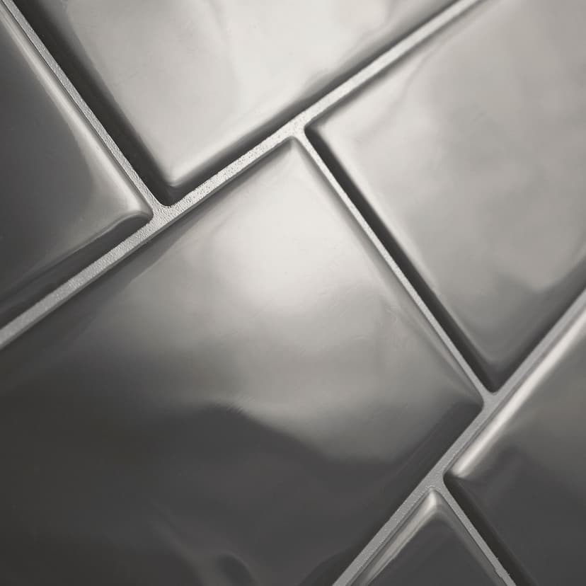 Smart Tiles Peel & Stick Self-Adhesive Kitchen & Bathroom Wall Tiles, Metro Grigio