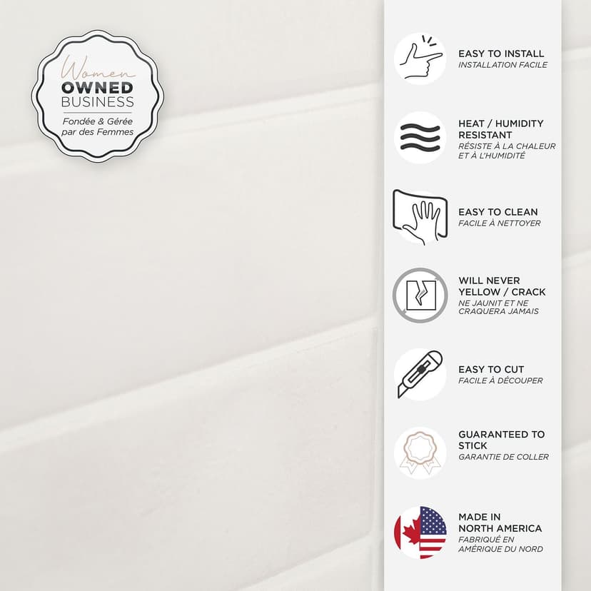 Smart Tiles Peel & Stick Self-Adhesive DIY Kitchen & Bathroom Wall Tiles, Morocco Essaouira, 4-pk