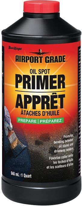 Black Knight Airport Grade Oil Spot Primer, Asphalt Driveway Sealer Pre-Treatment, 946-mL
