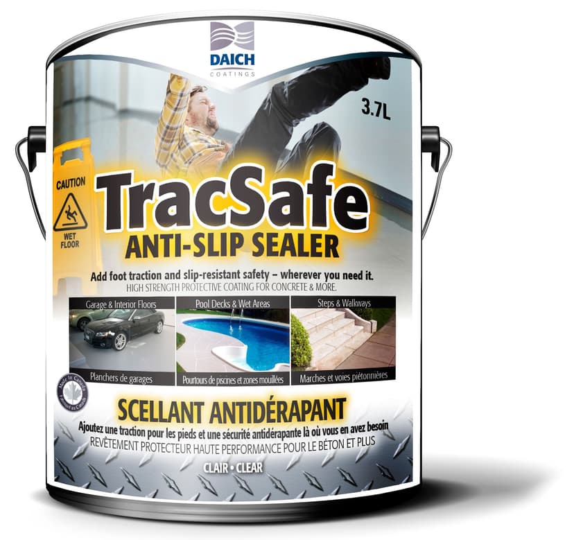 Daich Coatings TracSafe Anti-Slip Sealer For Concrete, Clear, 3.78-L