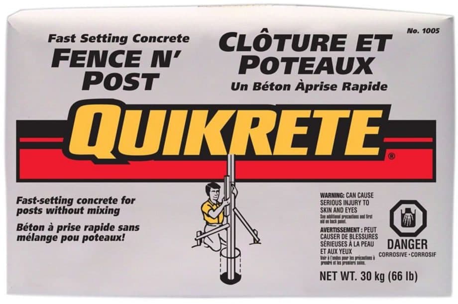 Quikrete Fence N' Post Fast-Setting Concrete Mix, 20-Minute Dry Time, 30-kg