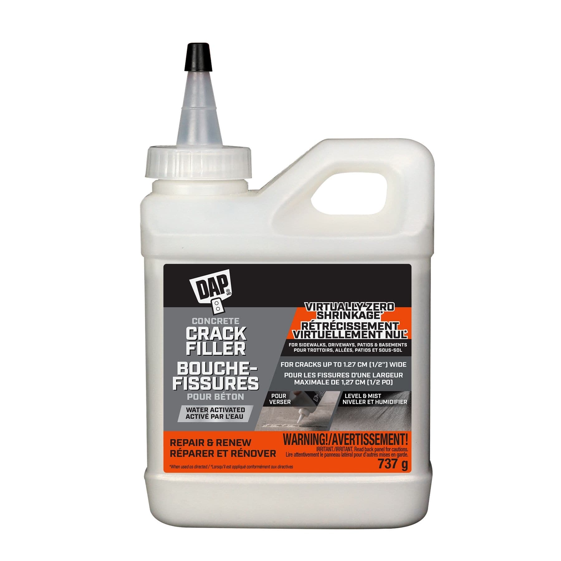 DAP 473-ml Grey Water Activated Concrete Crack Filler and Repair