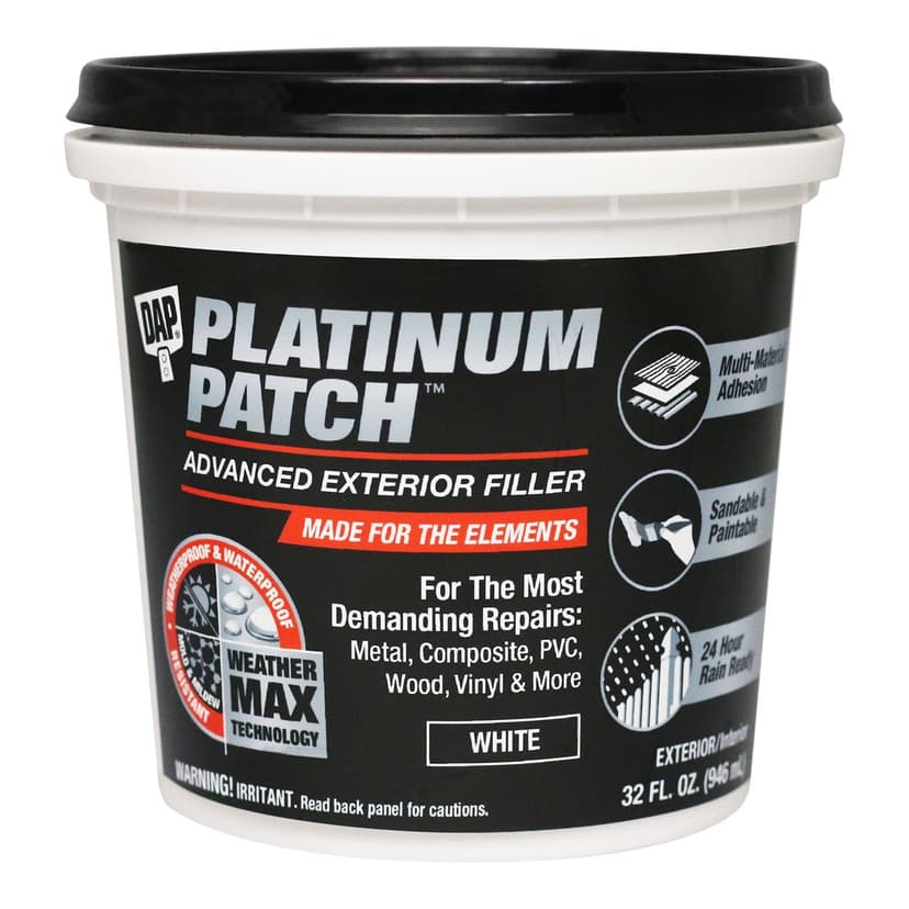 DAP Platinum Patch Advanced Exterior Filler, 946-ml