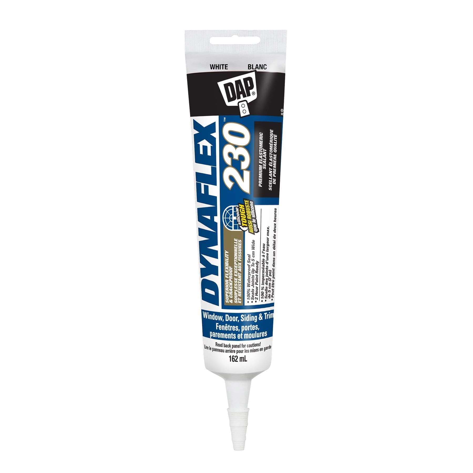DAP DynaFlex 230 Premium Elastomeric Sealant, White, 162-mL