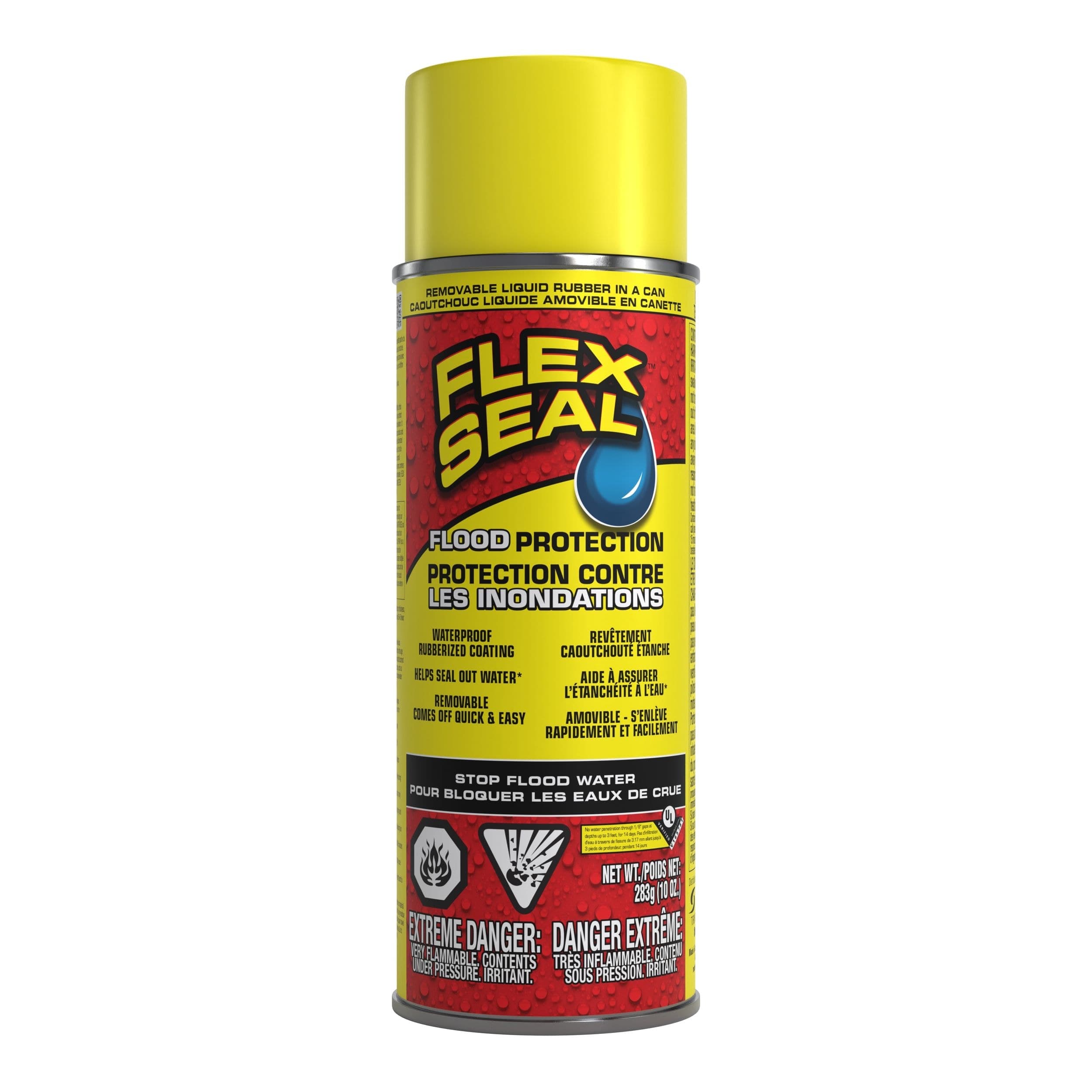 Flex Seal Spray Waterproof Flood Protection, Crack Resistant, 10-oz