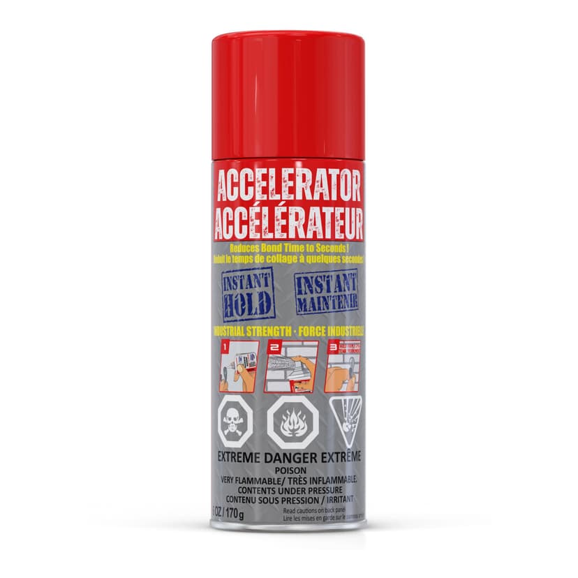 InstantBond Multi-Purpose Super Glue with Activator Spray, 100 mL Adhesive and 330 mL Activator Spray