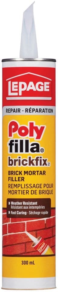 LePage Polyfilla BrickFix Masonry Repointing Mortar Filler, Weather-Resistant, 300-mL
