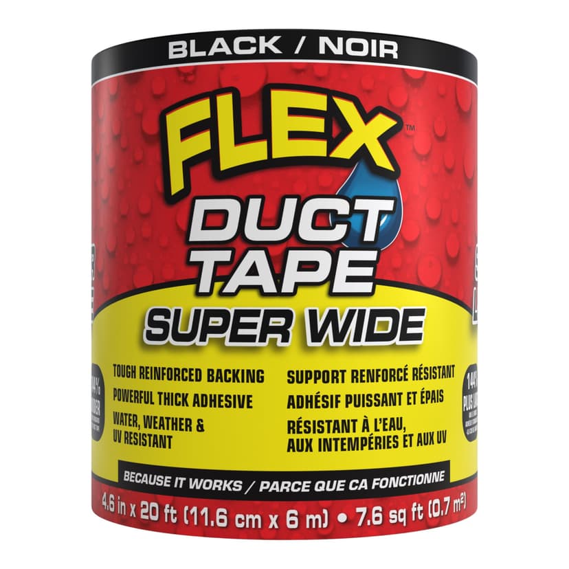 Flex Seal Super Wide Duct Tape, 4.6-in x 20-ft