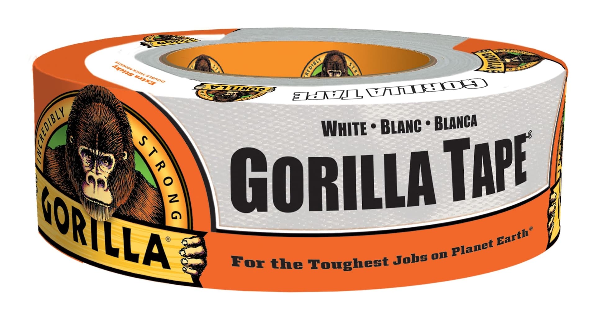 Gorilla Triple Layer Strength Utility Duct Tape, UV & Weather Resistant Shell, White