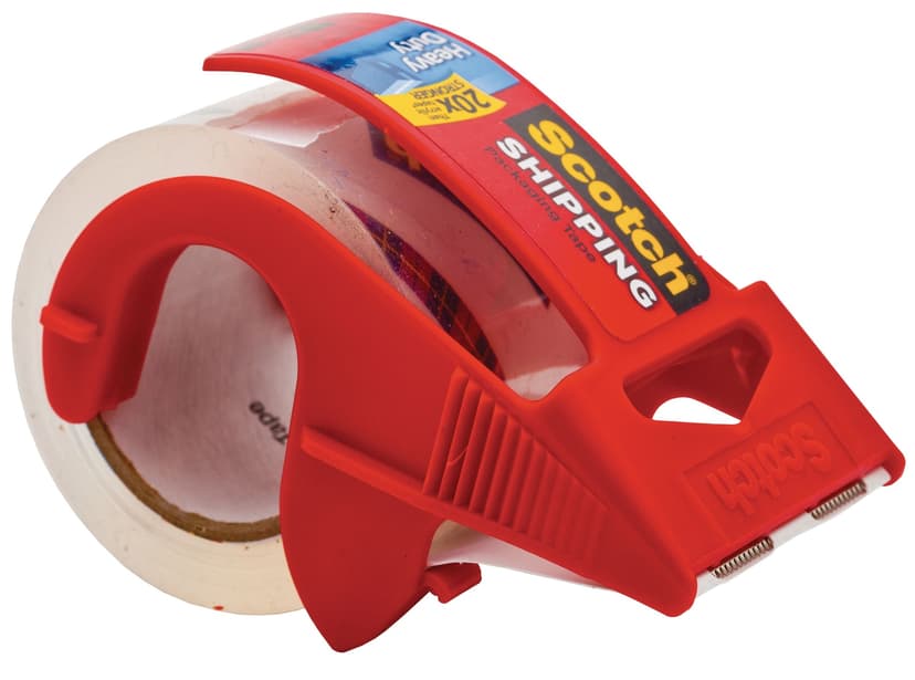 3M Scotch Heavy Duty Packaging Tape with Dispenser For Shipping/Moving/Storage, Clear, 48-mm x 35-m