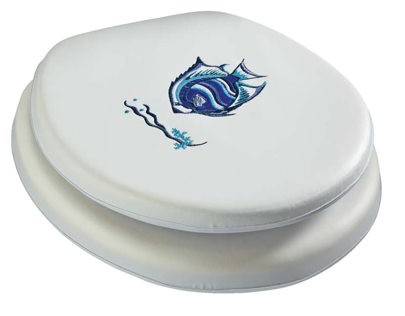 Danze Soft Fish Vinyl Toilet Seat with Plastic Hinges, White