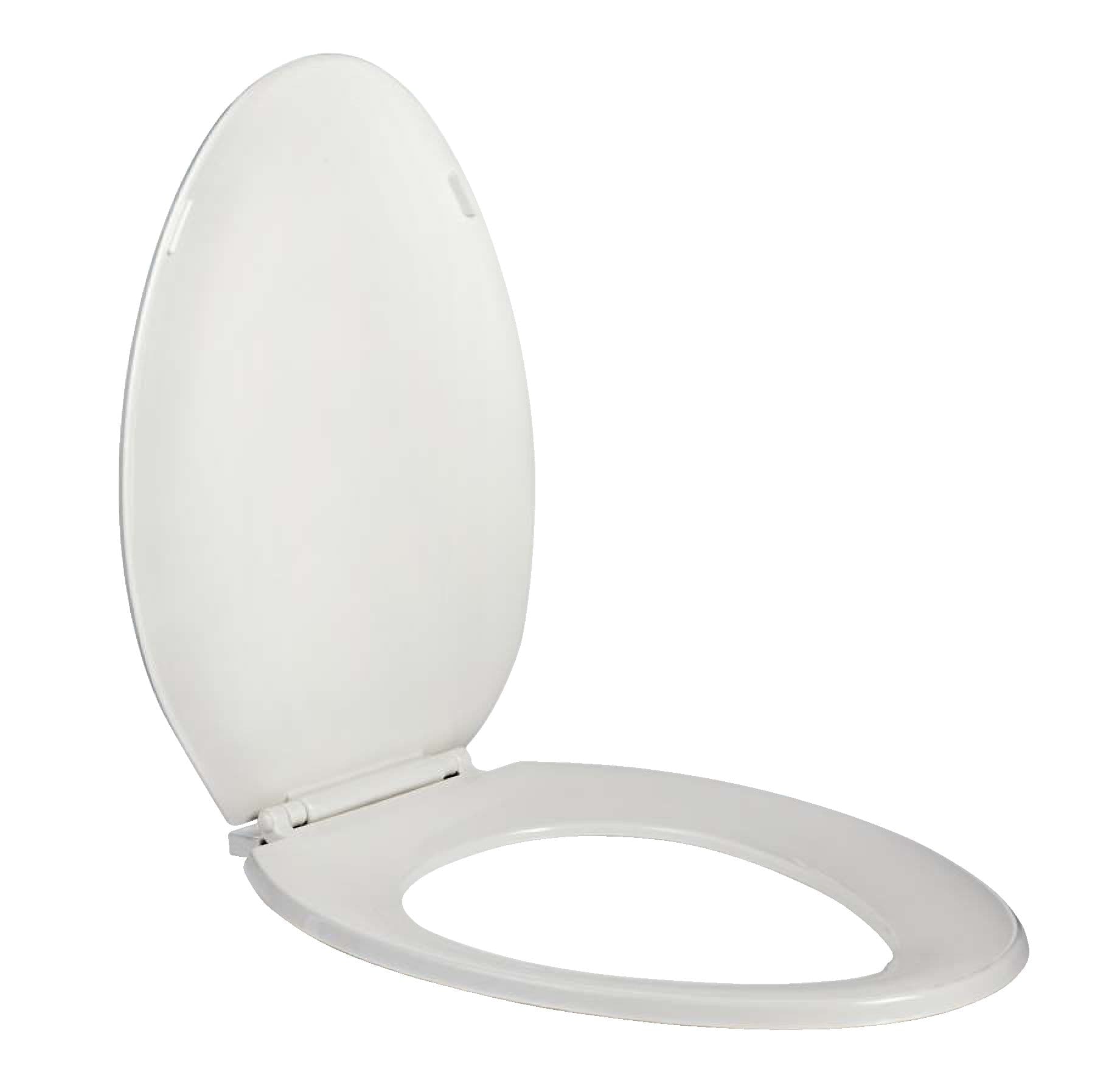 Danze Plastic Elongated High Gloss Toilet Seat with Plastic Hinges, White