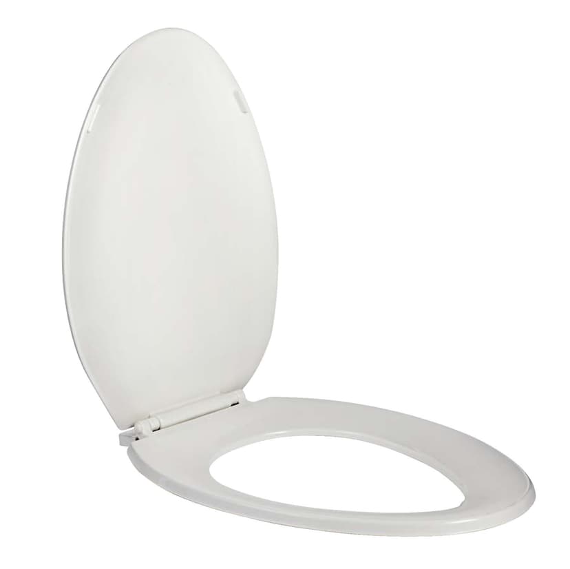 Danze Plastic Elongated High Gloss Toilet Seat with Plastic Hinges, White