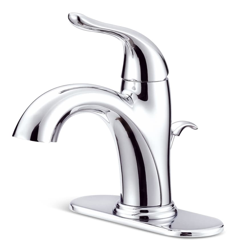 Danze Mystic Single Handle Single Hole 4-in Centerset Bathroom Sink Faucet with Pop-Up Drain, Chrome