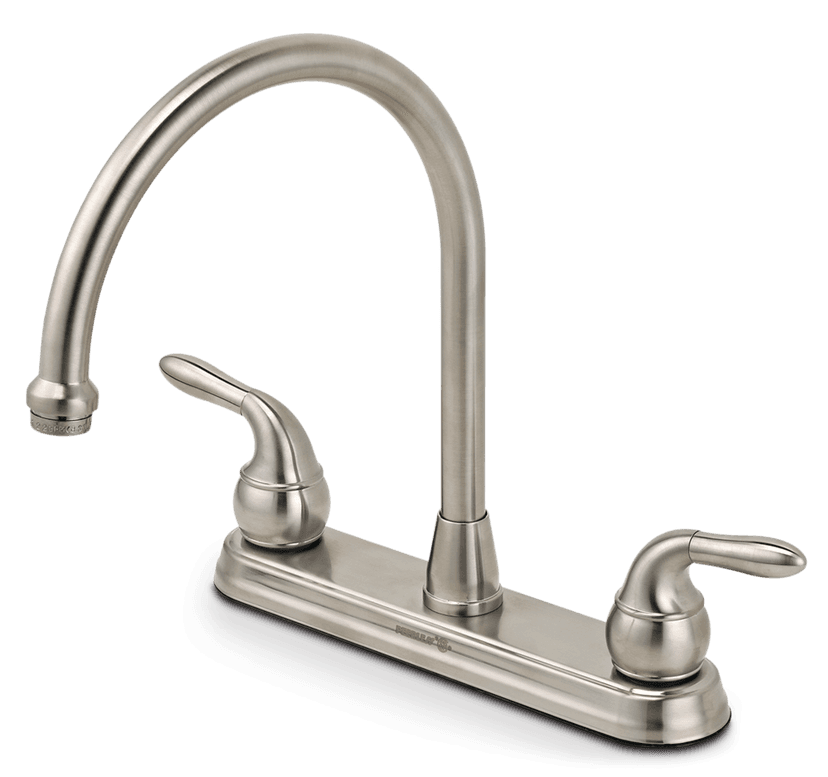 Peerless® Double Handle Kitchen Faucet, Brushed Nickel