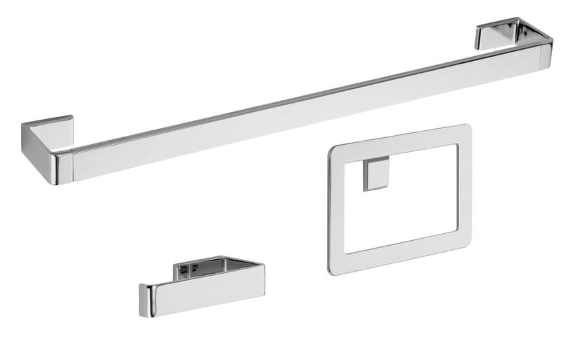 Pfister Modern Decorative Bathroom Hardware Accessories Kit, Chrome, 3-pc