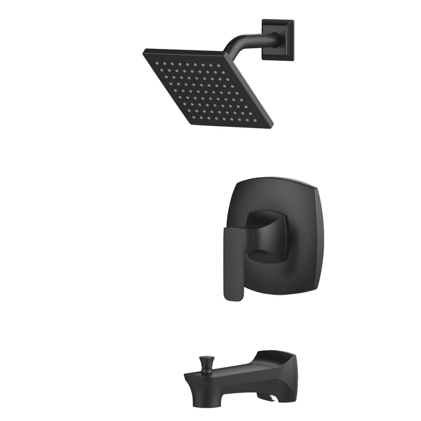 Danze Aztek 1-Handle Tub & Shower Faucet, Matte Black