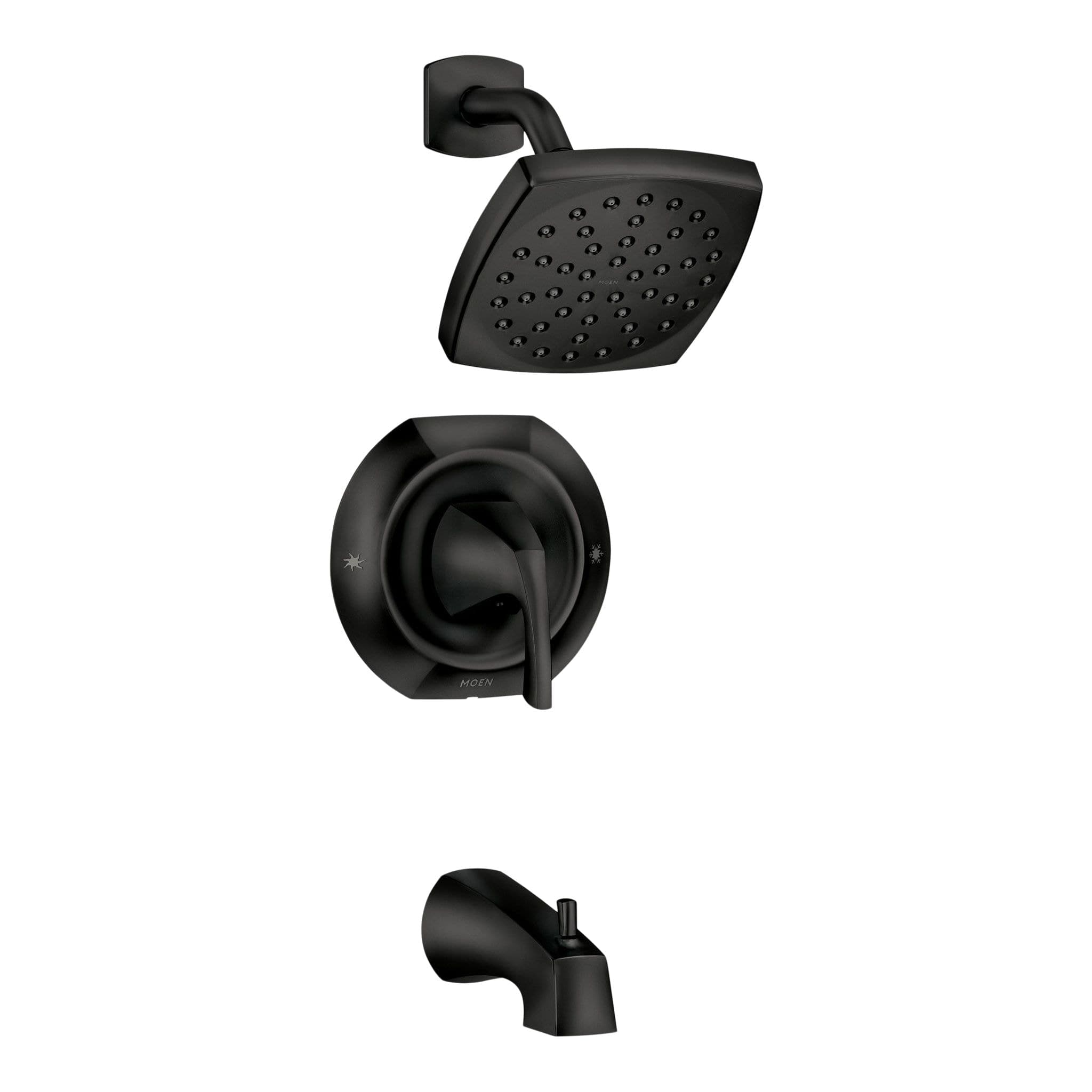 Moen Lindor Single Handle Tub Shower Faucet with Posi-Temp™, Matte Black