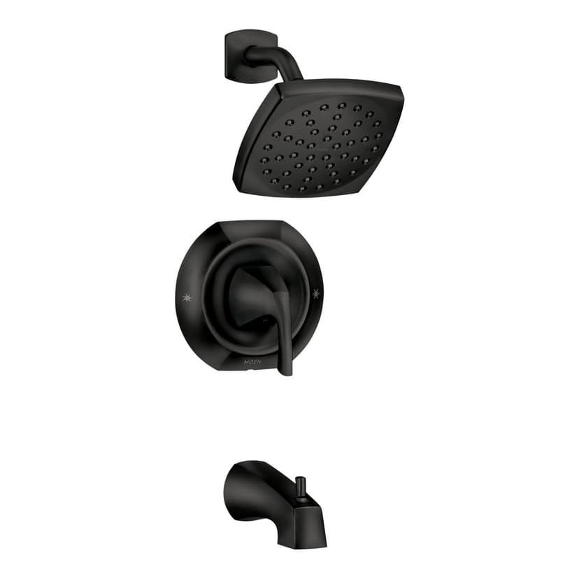 Moen Lindor Single Handle Tub Shower Faucet with Posi-Temp™, Matte Black