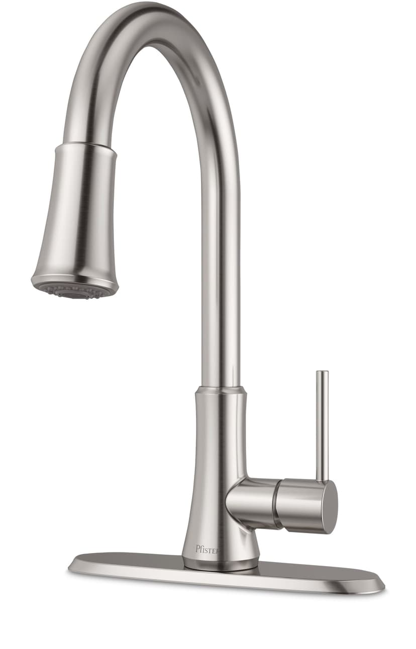 Pfister Seahaven Single Lever Kitchen Faucet with Pfast Connect™, High Arc, Stainless Steel
