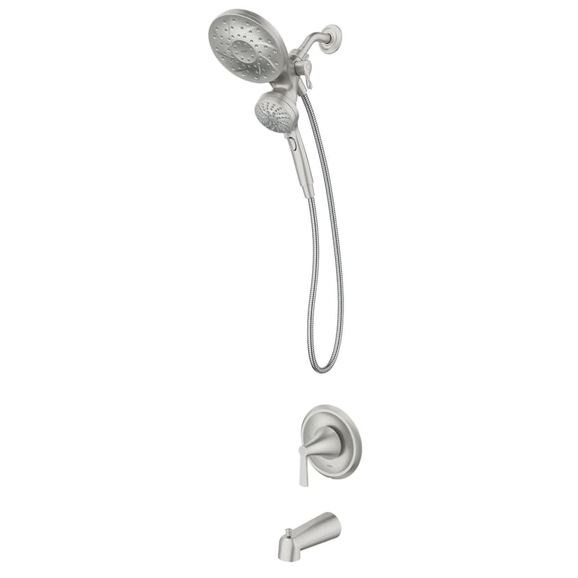 Moen Mikah Single Handle Tub Shower with Posi-Temp™, Spot Resist™ Brushed Nickel