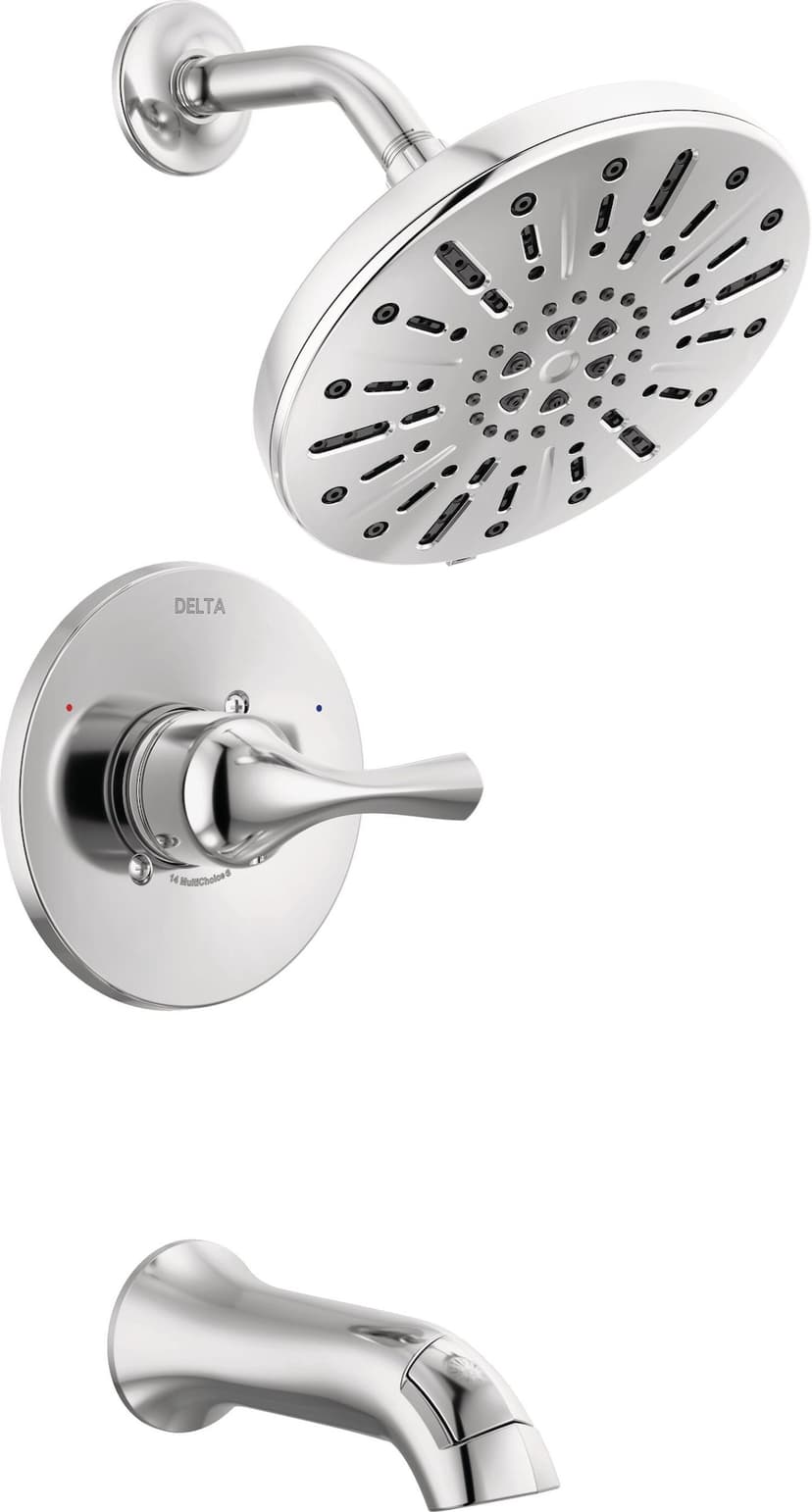 Delta Eldren Tub & Shower Faucet with 4 Spray Settings, Chrome