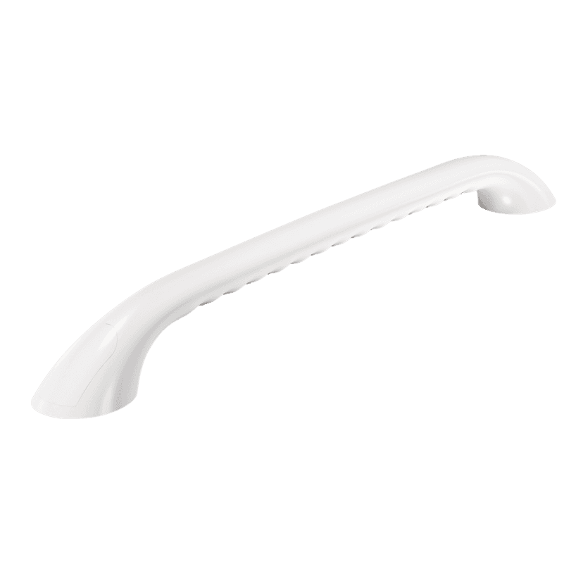 Moen Plastic Grab Bar-Curl Grip 24 x 1.25-in, White