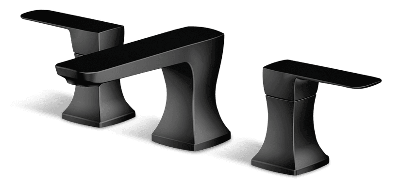 Danze Aztek Double Handle Widespread 8-in Centreset Bathroom Sink Faucet with Pop-up Drain, Matte Black