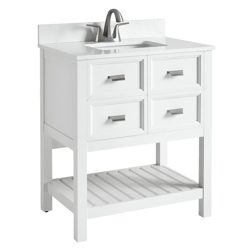 CANVAS Gibsons 2-Drawer Bathroom Vanity, White, 30-in
